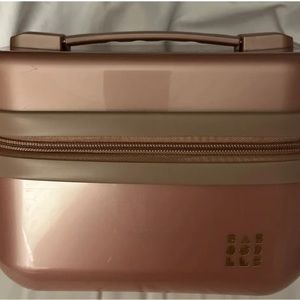 Caboodles Rose Gold Voyager Cosmetic Travel Case EUC